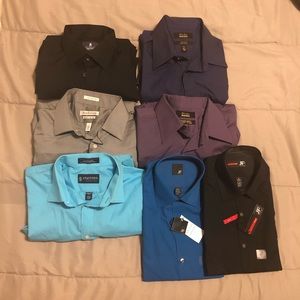 Set of 7 men’s dress button up shirts